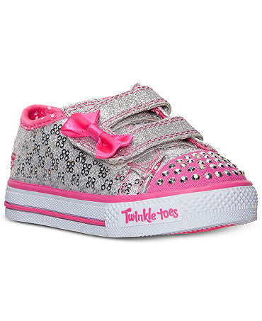 Skechers Toddler Girls' Twinkle Toes: Shuffles - Sweet Steps Light-Up Sneakers from Finish Line