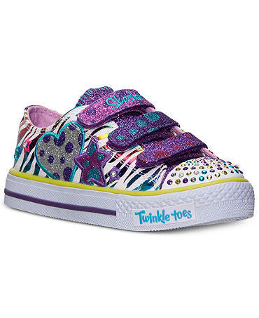 Skechers Girls' Twinkle Toes: Shuffles - Polka Dot Crushers Casual Sneakers from Finish Line