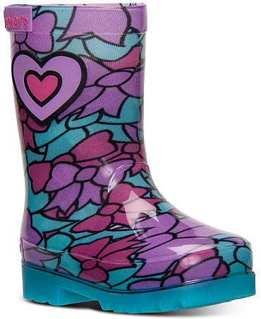 Skechers Toddler Girls' S Lights Light-Up Waterspout Rain Boots from Finish Line