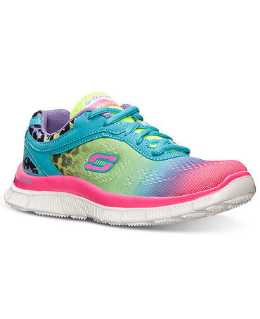 Skechers Little Girls' Skech Appeal Serengeti Running Sneakers from Finish Line