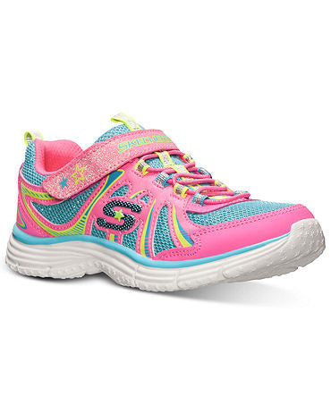 Skechers Little Girls' Ecstatix Wunderspark Athletic Sneakers from Finish Line