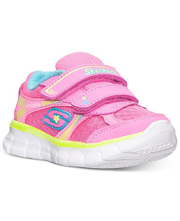 NEW! Skechers Toddler Girls' Synergy Lil' Softy Athletic Sneakers from Finish Line