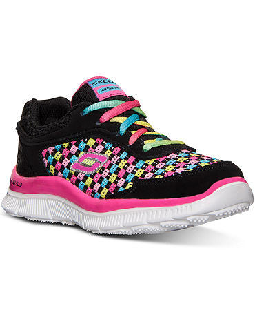NEW! Skechers Little Girls' Skech Appeal Freeflyer Athletic Sneakers from Finish Line